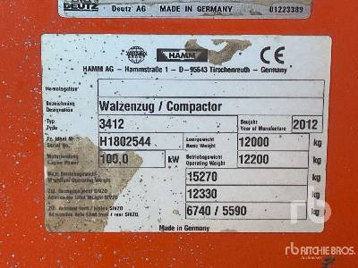 HAMM 3412 - Compactor: picture 5 HAMM 3412 - Compactor: picture 5