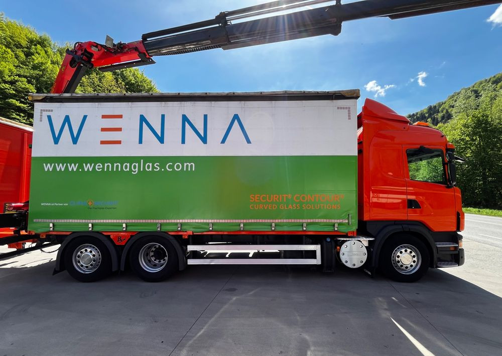 Scania G420 // Tandem // HDS Palfinger 18002 EH // Przyczepa // Oś skrętna podnoszona // Video !!! - Curtainsider truck, Crane truck: picture 4 Scania G420 // Tandem // HDS Palfinger 18002 EH // Przyczepa // Oś skrętna podnoszona // Video !!! - Curtainsider truck, Crane truck: picture 4