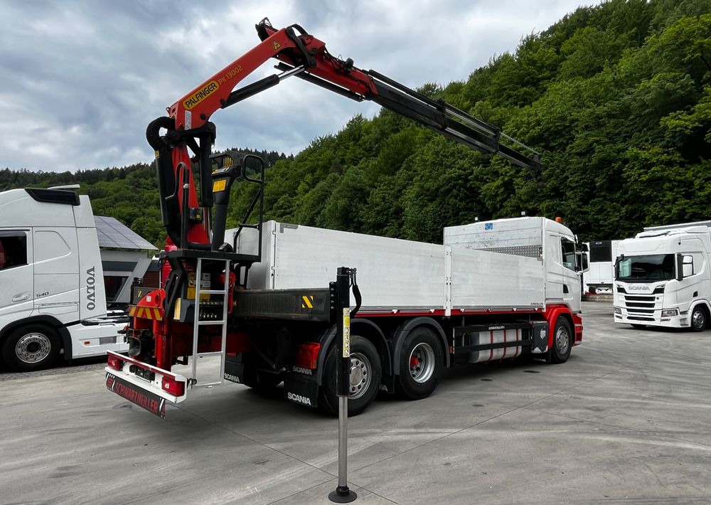 Scania G450 // 6x2// Skrzynia 6.40x2.49 // HDS Palfinger // Oś skrętna podnoszona // - Crane truck, Dropside/ Flatbed truck: picture 4 Scania G450 // 6x2// Skrzynia 6.40x2.49 // HDS Palfinger // Oś skrętna podnoszona // - Crane truck, Dropside/ Flatbed truck: picture 4