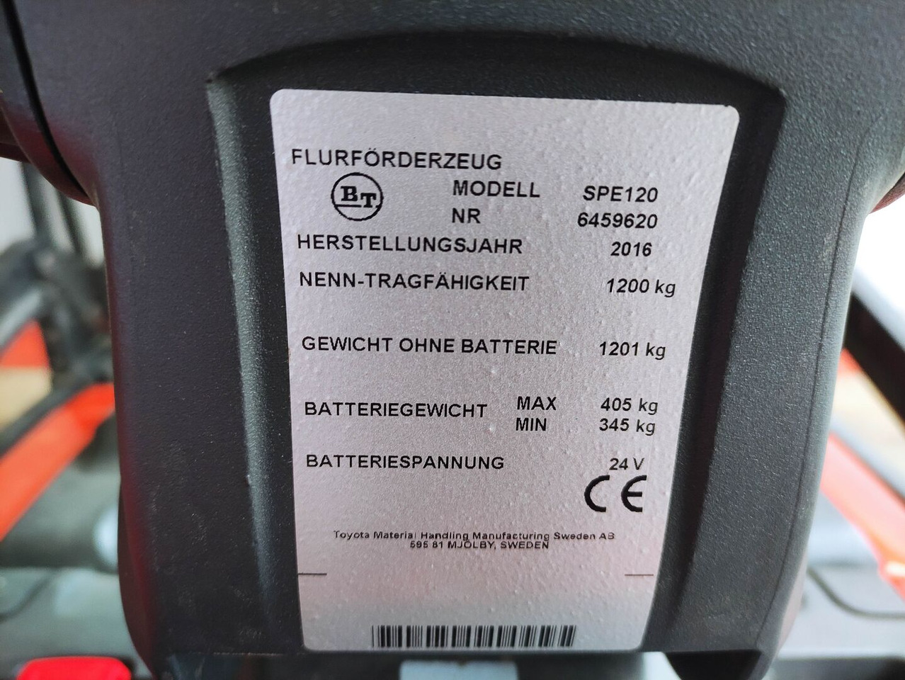 BT SPE 120 - Stacker: picture 5 BT SPE 120 - Stacker: picture 5