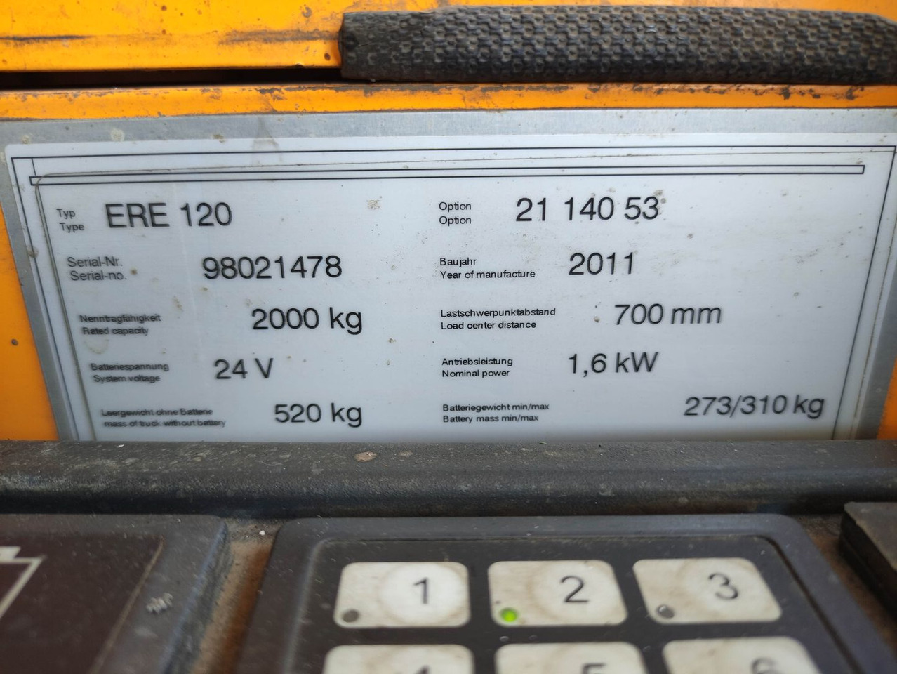 Jungheinrich ERE 120 - Pallet truck: picture 5 Jungheinrich ERE 120 - Pallet truck: picture 5