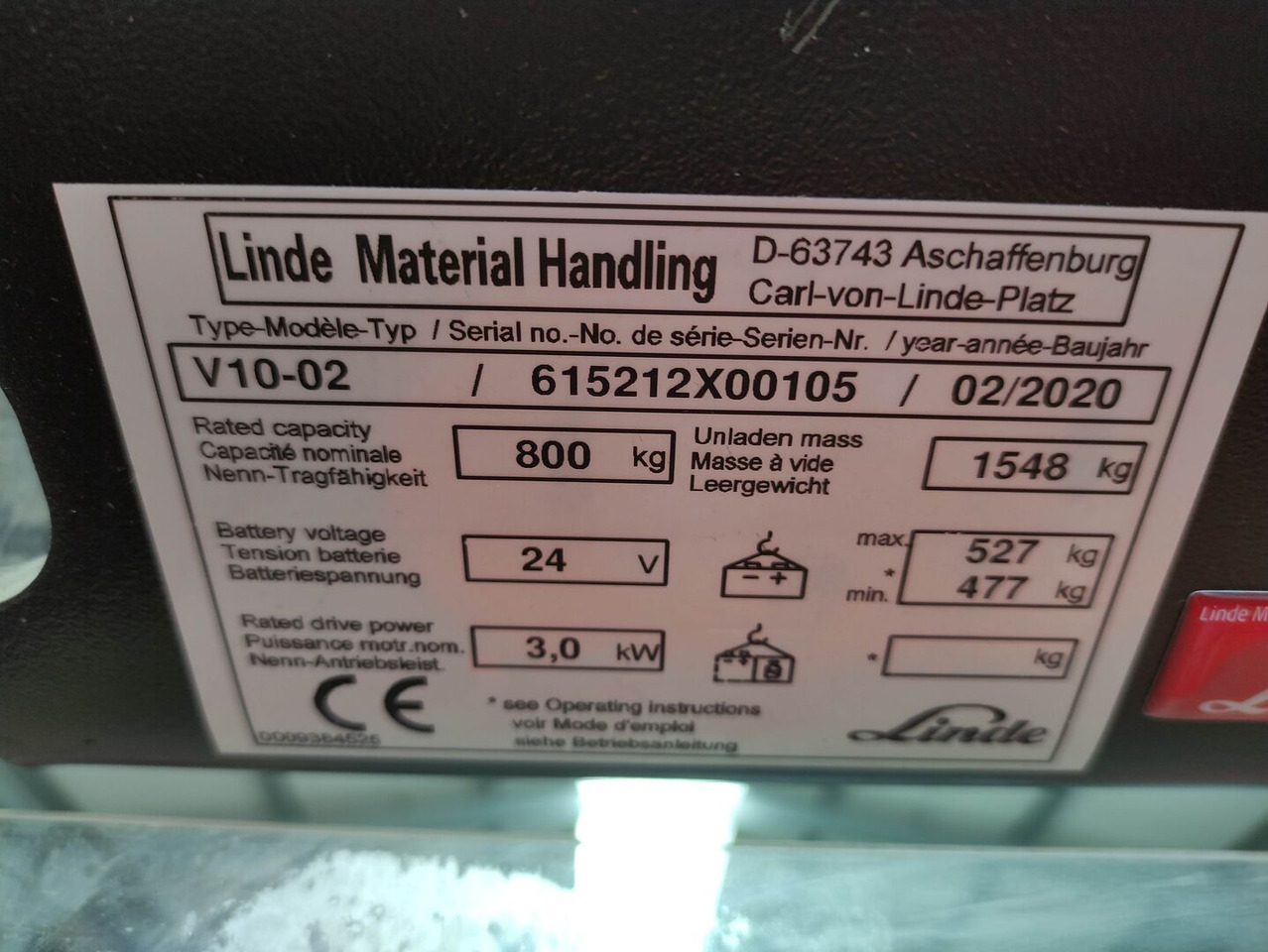 Order picker Linde V10-02: picture 7