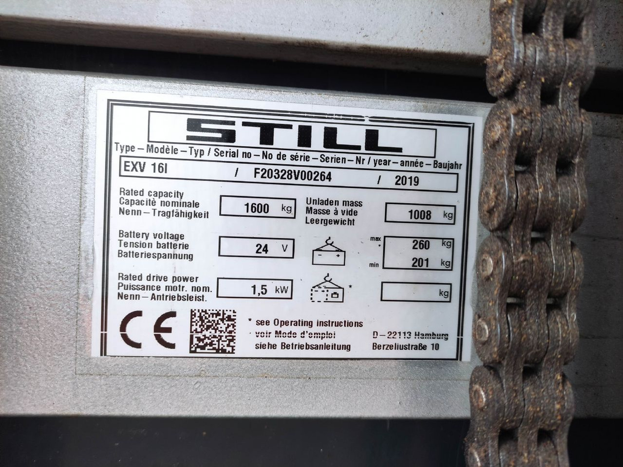 Still EXV 16 i - Stacker: picture 5 Still EXV 16 i - Stacker: picture 5