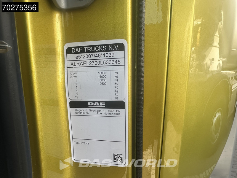 Curtainsider truck DAF XB 260 4X2 2024 registration 16tons Automatic Ladebordwand ACC Euro 6: picture 11