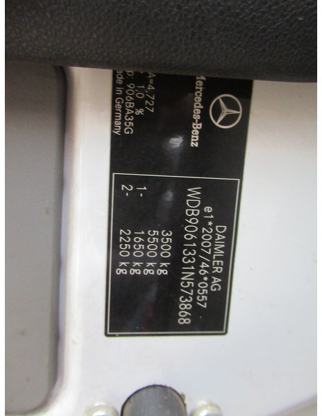 Tipper van Mercedes-Benz Sprinter 316 1.8 NGT 366 Benzine + aardgas CNG Kipper: picture 15 Tipper van Mercedes-Benz Sprinter 316 1.8 NGT 366 Benzine + aardgas CNG Kipper: picture 15