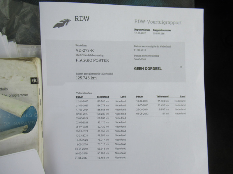 Tipper van Piaggio Porter 1.3 Bi-Fuel LPG + Benzine Kipper Tipper: picture 15 Tipper van Piaggio Porter 1.3 Bi-Fuel LPG + Benzine Kipper Tipper: picture 15