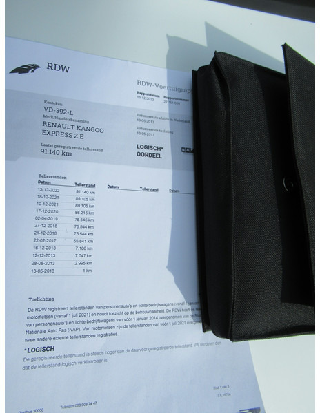 Small van, Electric van Renault Kangoo Express Z.e Accu eigendom / Battery OWNED: picture 9