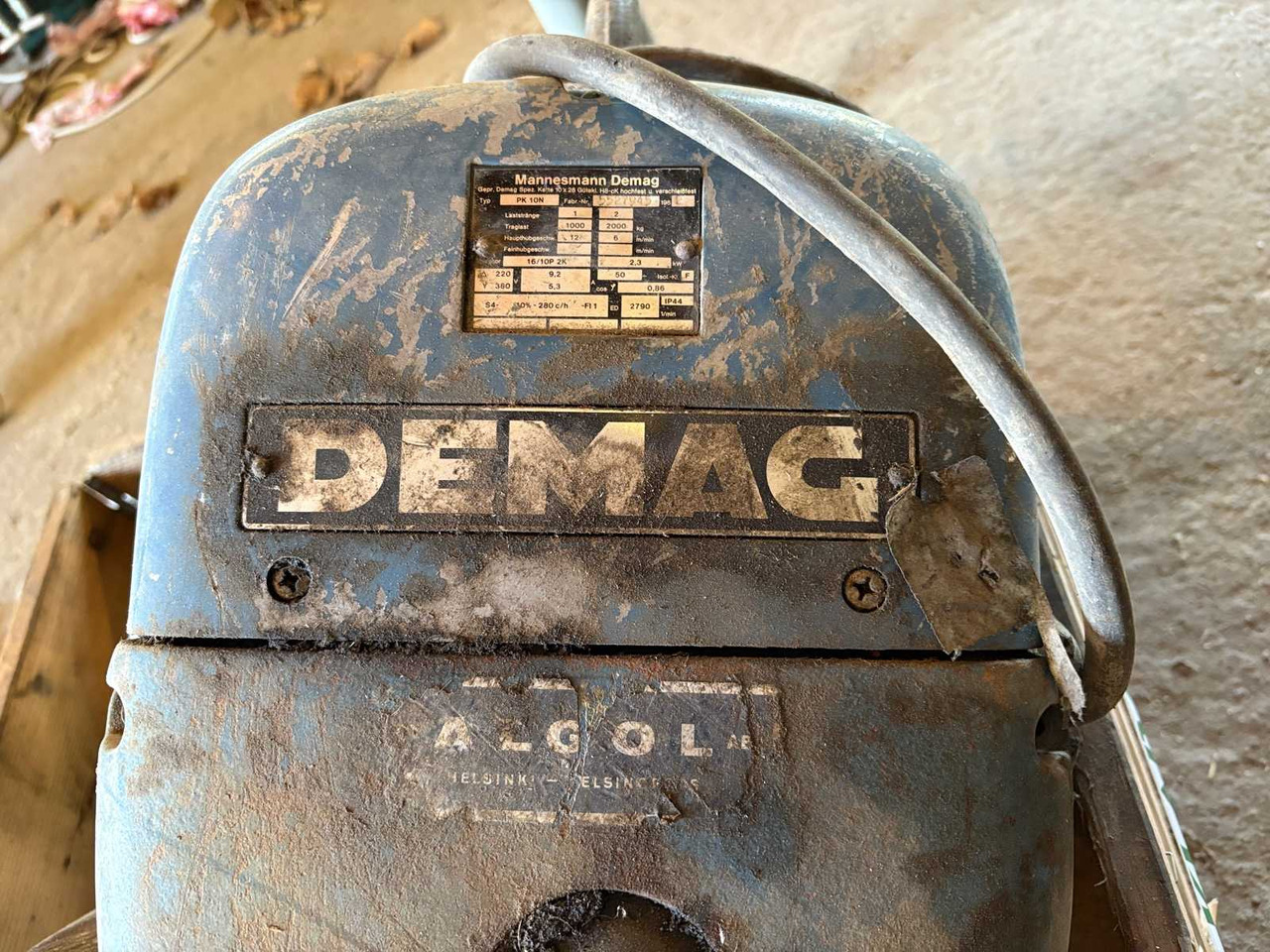 Winch Demac PK10N 1000kg for repair/spare parts - Winch: picture 4 Winch Demac PK10N 1000kg for repair/spare parts - Winch: picture 4