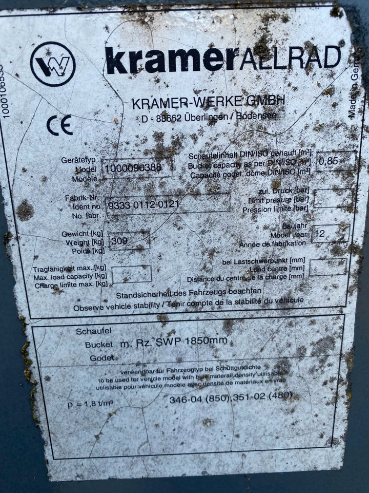 Wheel loader Kramer KRAMER 418 INKL. SCHAUFEL: picture 14