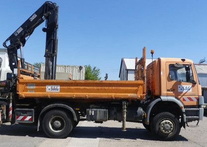 Mercedes-Benz ATEGO 1828 4X4 MEILLER + HIAB KRAN 144 FS-3 - Tipper, Crane truck: picture 3 Mercedes-Benz ATEGO 1828 4X4 MEILLER + HIAB KRAN 144 FS-3 - Tipper, Crane truck: picture 3