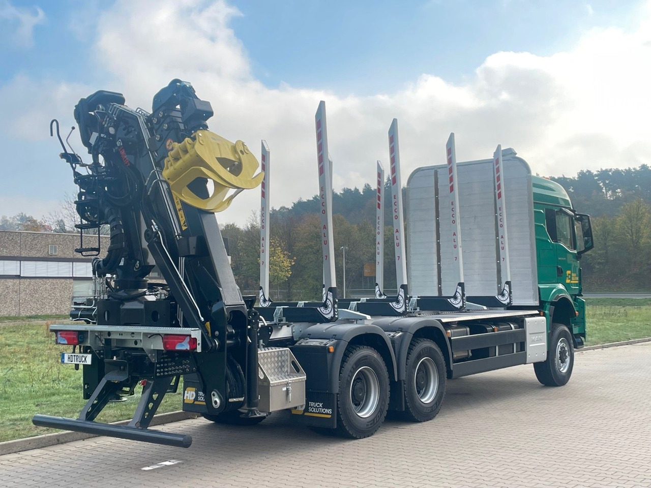 Timber truck, Crane truck MAN TGS 33.520 6X6  Euro6e  Loglift 165 Z Retarder: picture 6