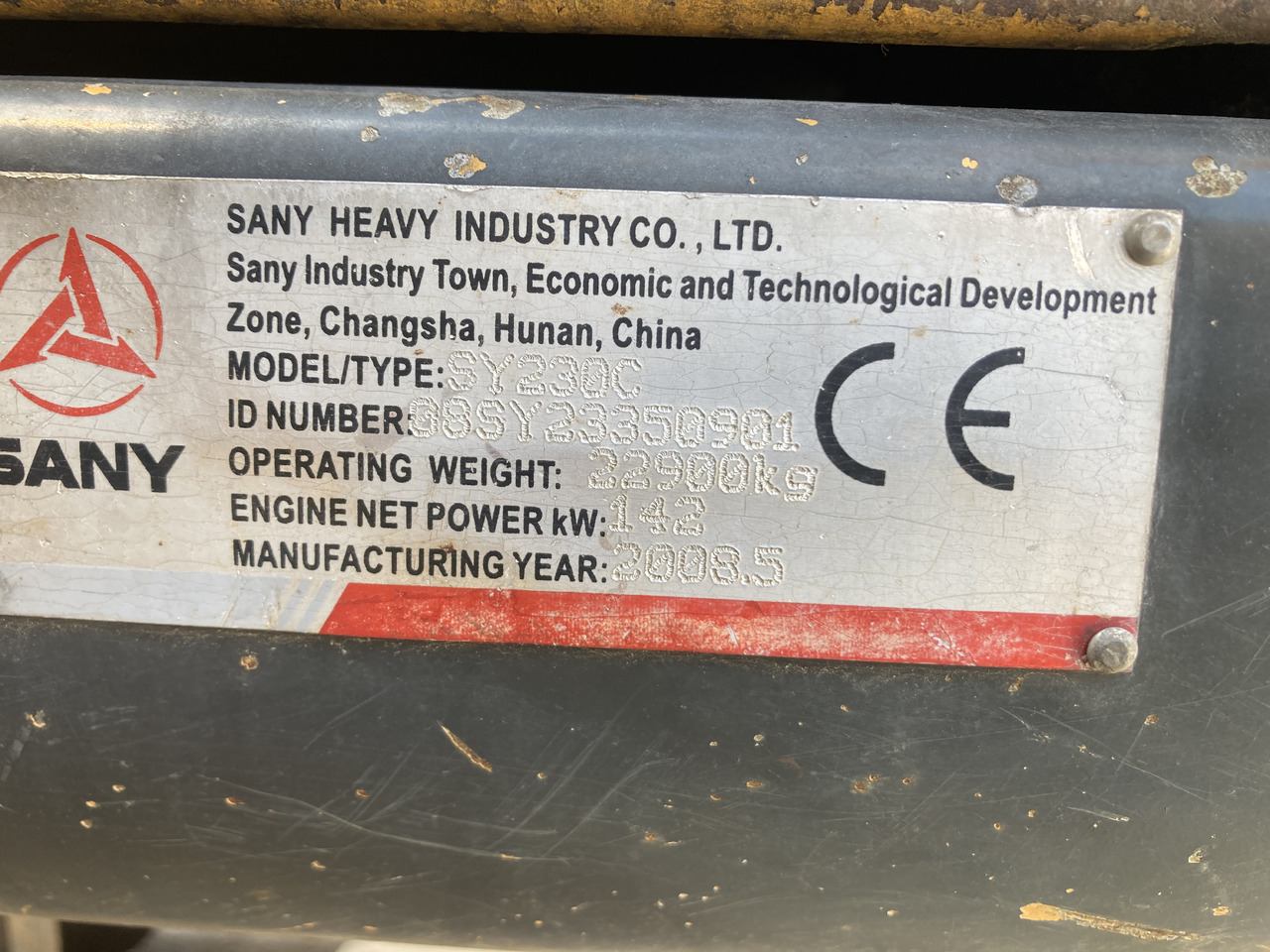 PELLE SANY - Crawler excavator: picture 1 PELLE SANY - Crawler excavator: picture 1