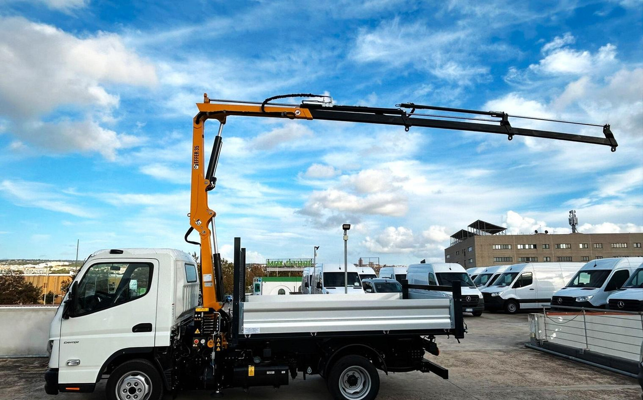 Tipper, Crane truck Mitsubishi Fuso Canter 3C15 Ribaltabile 35 Q: picture 11