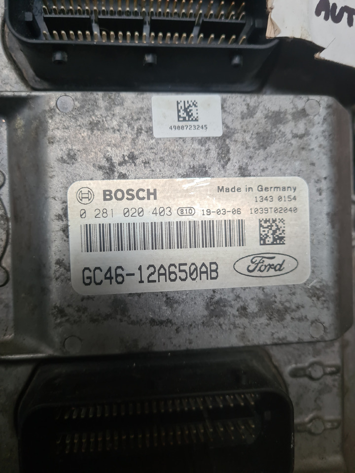 BOSCH KASETA KOMPUTER SILNIKA ECU FORD F-MAX CARGO GC46 12A650 0281020403 - ECU for Truck: picture 2 BOSCH KASETA KOMPUTER SILNIKA ECU FORD F-MAX CARGO GC46 12A650 0281020403 - ECU for Truck: picture 2