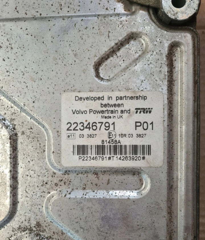 KASETA KOMPUTER MODUŁ SILNIKA ECU VOLVO FH 16 D16E EURO 5 22346791 P01 - ECU: picture 3 KASETA KOMPUTER MODUŁ SILNIKA ECU VOLVO FH 16 D16E EURO 5 22346791 P01 - ECU: picture 3
