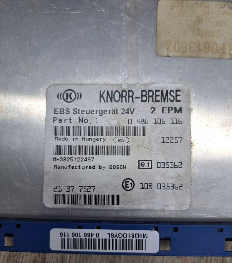 Knorr-Bremse Renault PREMIUM MAGNUM DXI - ECU for Truck: picture 1 Knorr-Bremse Renault PREMIUM MAGNUM DXI - ECU for Truck: picture 1