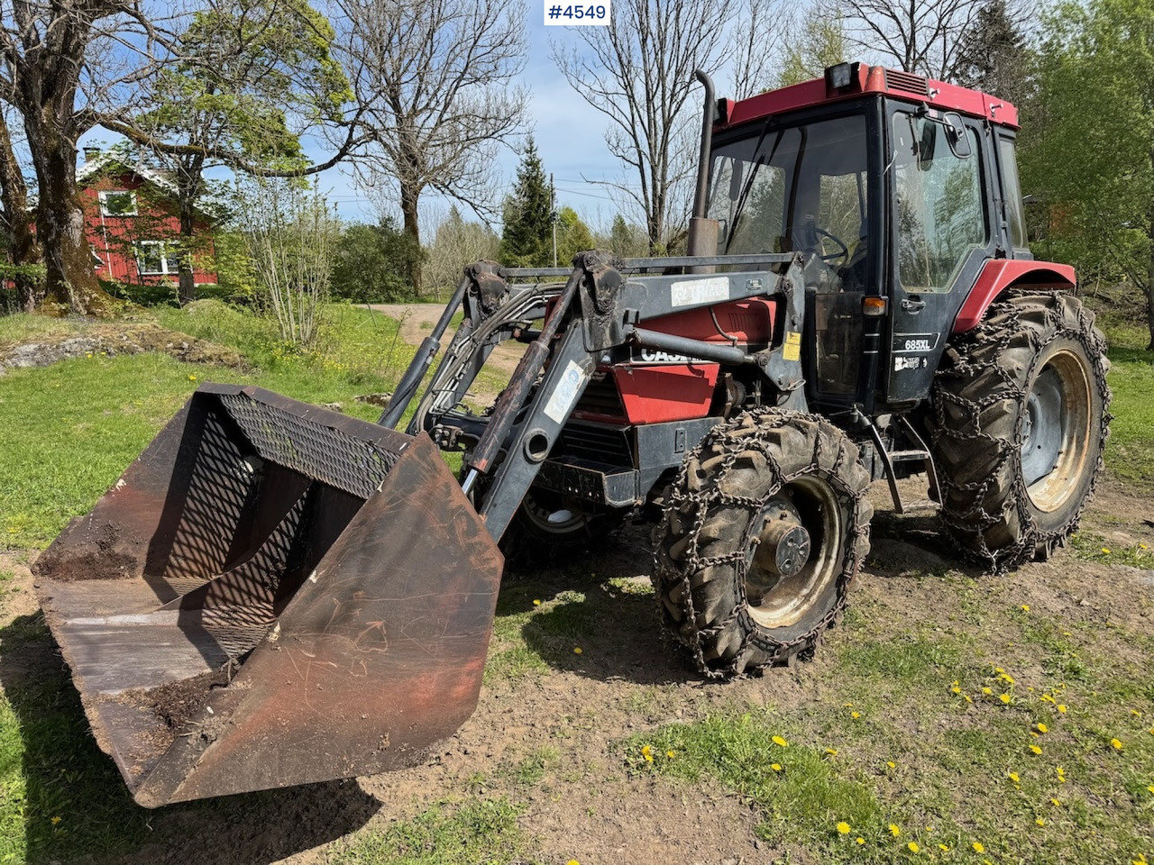 Farm tractor 1987 Case 685 XL w/front loader.: picture 8