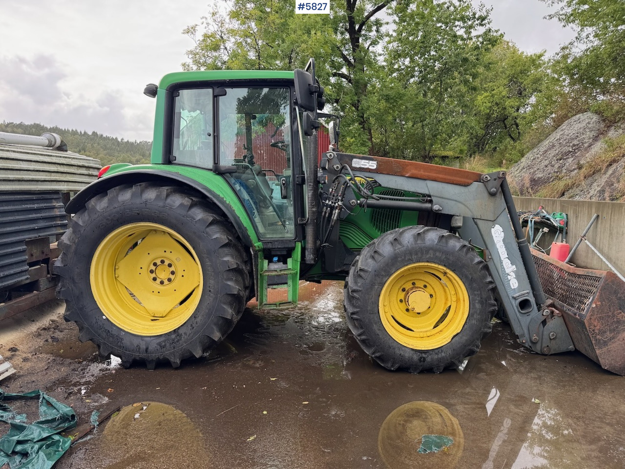 Farm tractor 2005 John Deere 6320 w/ front loader.: picture 7
