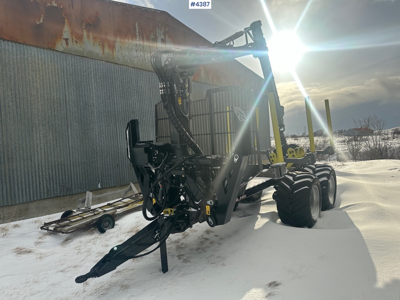 2023 Palms u12 timber trailer w/ Palms 5,85 krane. Never used. - Timber trailer: picture 5 2023 Palms u12 timber trailer w/ Palms 5,85 krane. Never used. - Timber trailer: picture 5