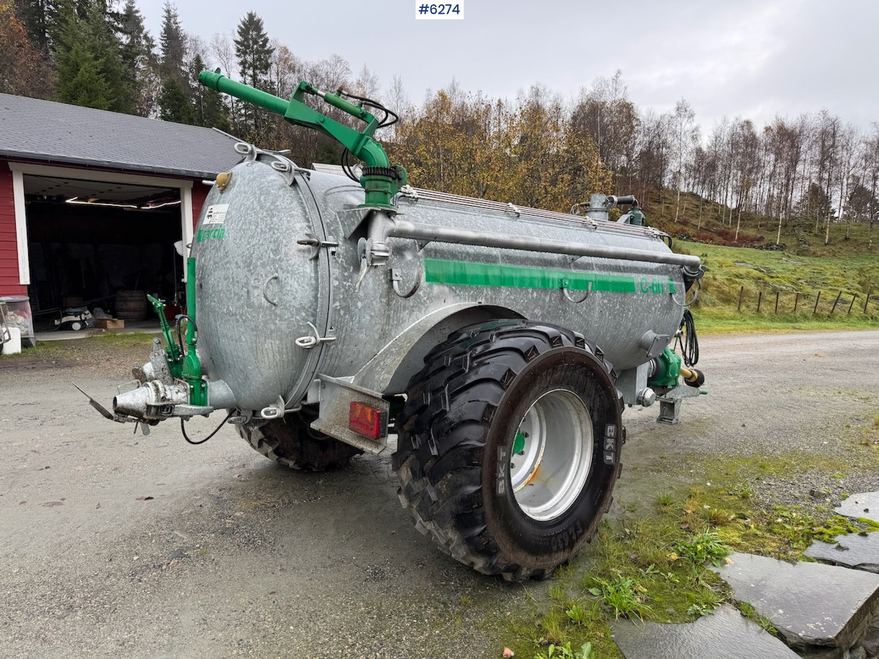 Slurry tanker 2024 Garcia C-60 6000 liter manure wagon w/ vacuum, combi and cannon.: picture 10