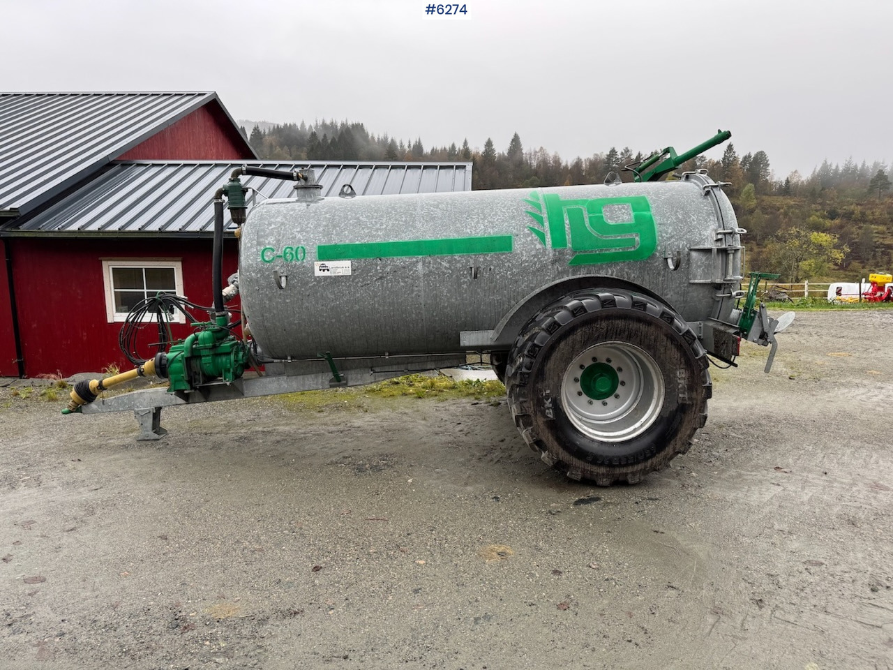Slurry tanker 2024 Garcia C-60 6000 liter manure wagon w/ vacuum, combi and cannon.: picture 7