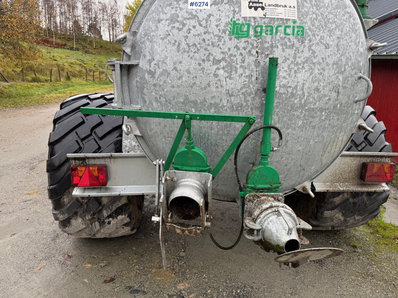 Slurry tanker 2024 Garcia C-60 6000 liter manure wagon w/ vacuum, combi and cannon.: picture 9