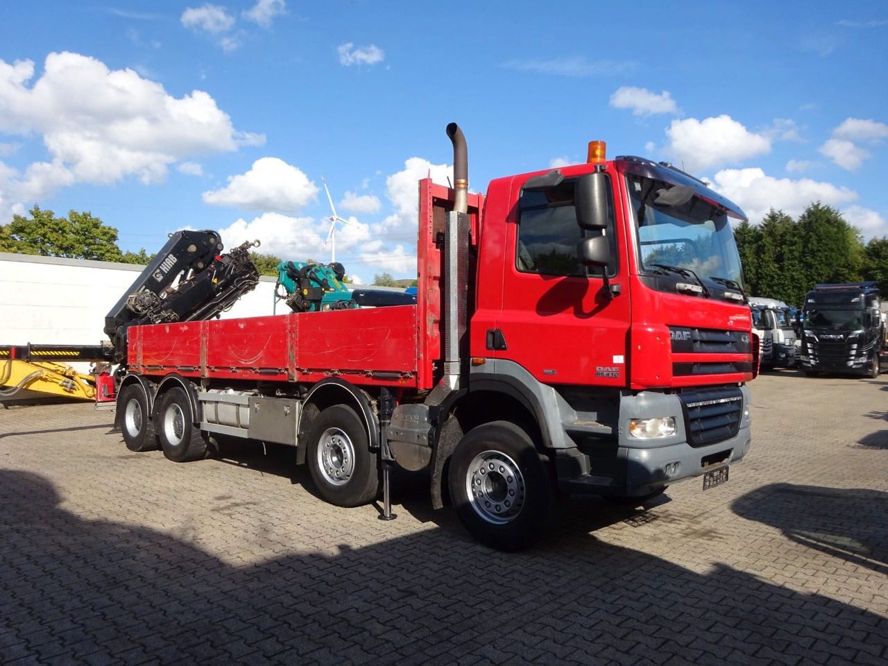 Crane truck DAF 85.410 Pritsche + HIAB 322E6 Kran 8x4: picture 12