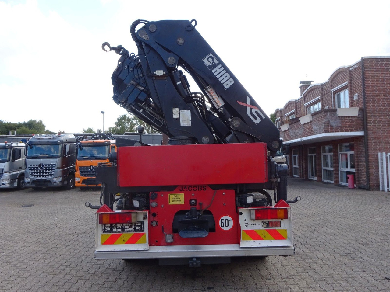 Crane truck DAF 85.410 Pritsche + HIAB 322E6 Kran 8x4: picture 10