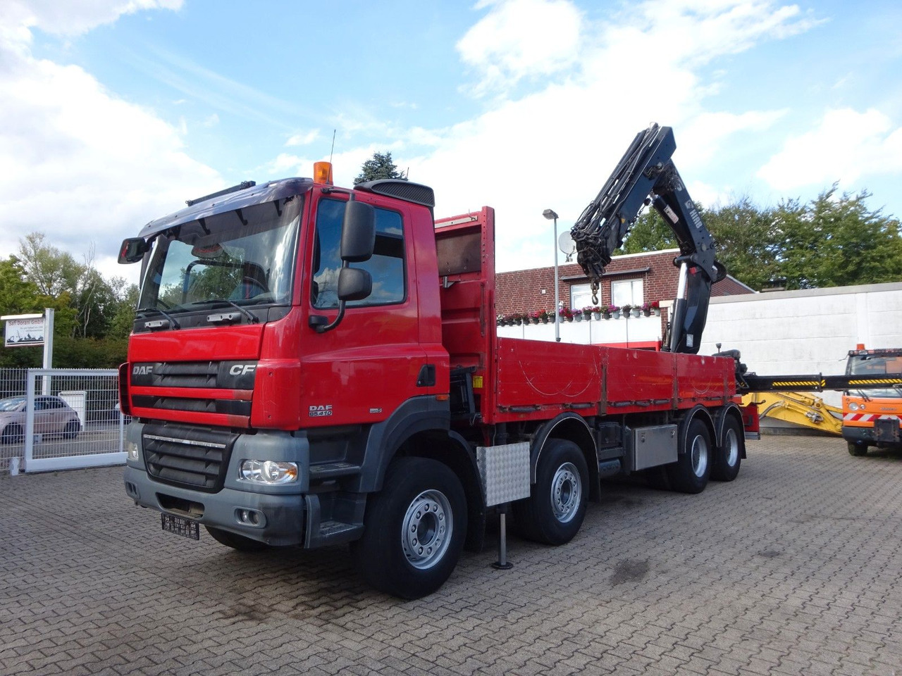 Crane truck DAF 85.410 Pritsche + HIAB 322E6 Kran 8x4: picture 6