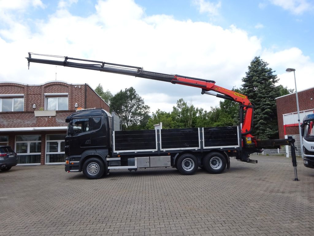 Scania R620 V8 Pritsche + PALFINGER 22002EH Kran Scania R620 V8 Pritsche + PALFINGER 22002EH Kran - Crane truck, Dropside/ Flatbed truck: picture 1 Scania R620 V8 Pritsche + PALFINGER 22002EH Kran Scania R620 V8 Pritsche + PALFINGER 22002EH Kran - Crane truck, Dropside/ Flatbed truck: picture 1