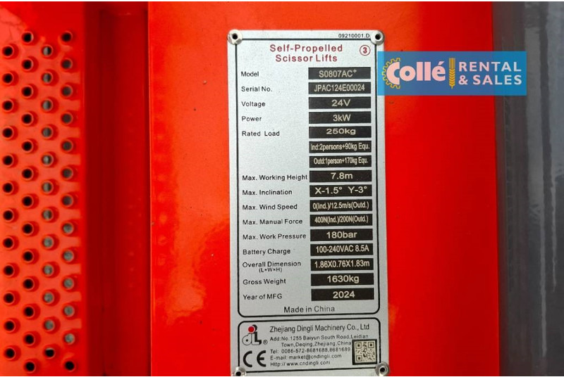Scissor lift Dingli S0807AC+ | 2025: picture 16
