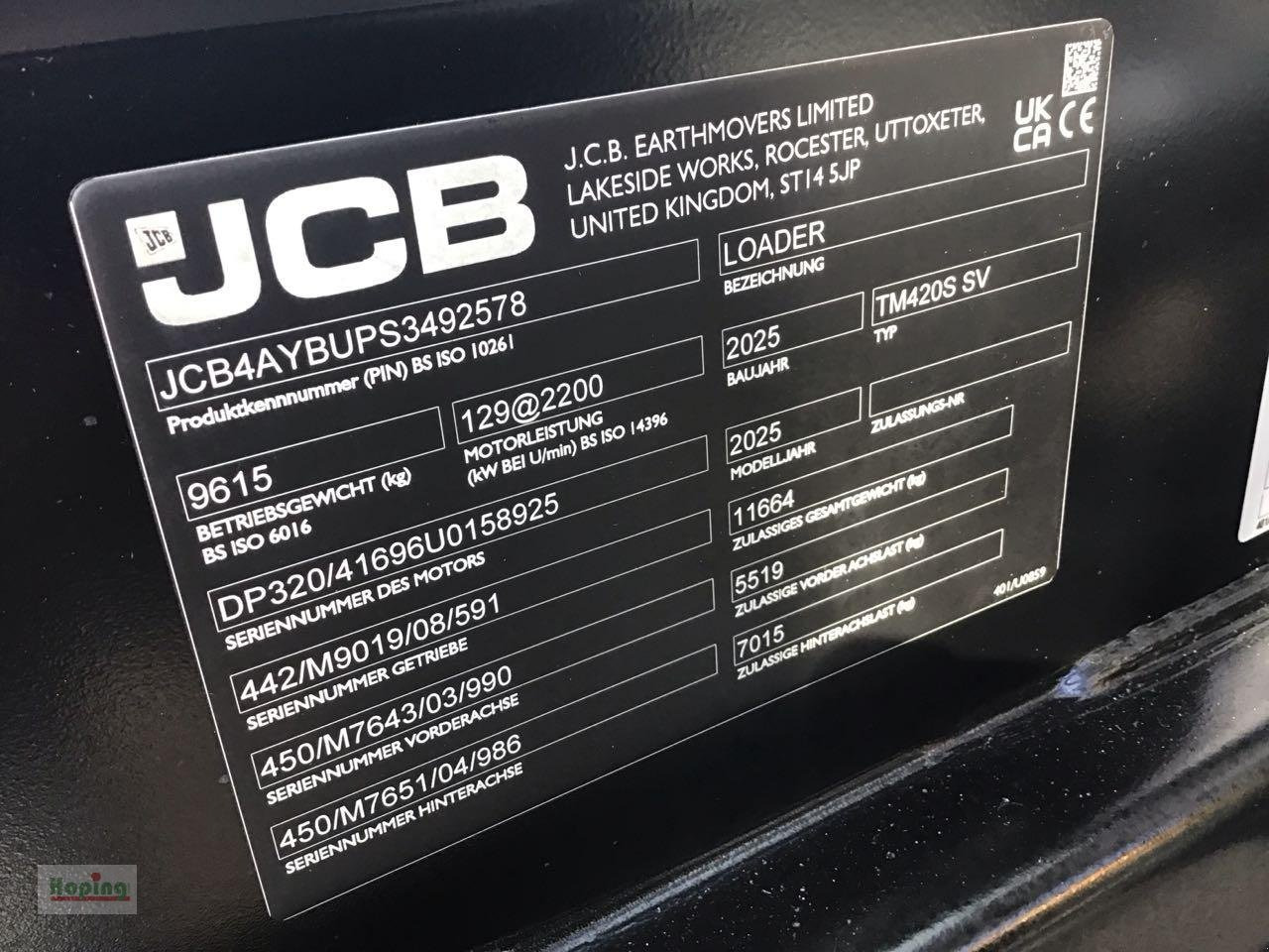 JCB TM420S AGRI - Stufe V - Telescopic wheel loader: picture 4 JCB TM420S AGRI - Stufe V - Telescopic wheel loader: picture 4