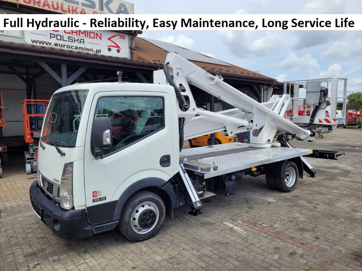 Truck mounted aerial platform Nissan Cabstar NT400 - 19,5m Multitel HX195 - bucket truck boom lift: picture 1