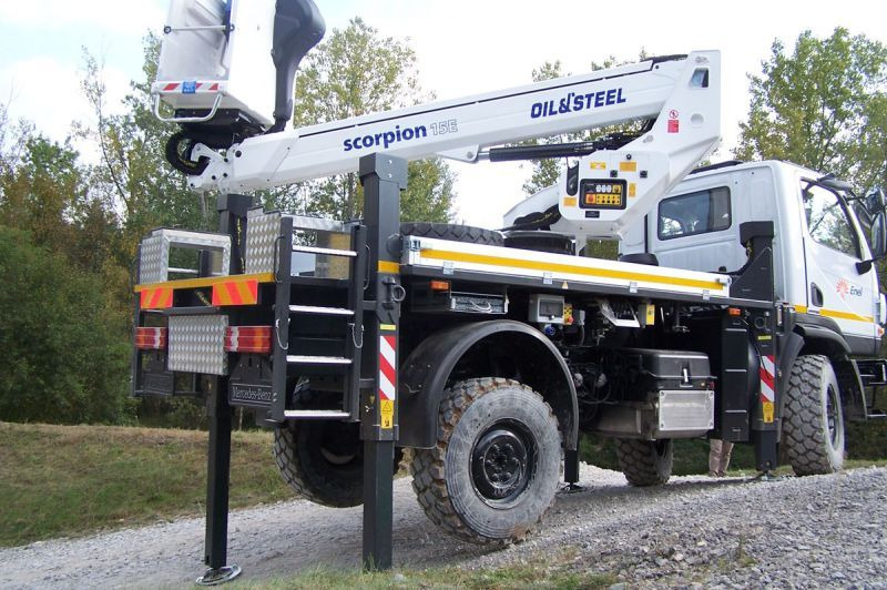 Oil&Steel Scorpion 15E 16m zamontowany na Mercedes-Benz Unimog U20 4x4 - Truck mounted aerial platform: picture 5 Oil&Steel Scorpion 15E 16m zamontowany na Mercedes-Benz Unimog U20 4x4 - Truck mounted aerial platform: picture 5