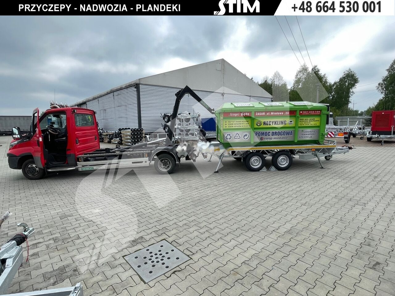 Stim S22-35/4323KP-15 Platforma do przeowzu kontenerów typu KP - Dropside/ Flatbed trailer: picture 2 Stim S22-35/4323KP-15 Platforma do przeowzu kontenerów typu KP - Dropside/ Flatbed trailer: picture 2