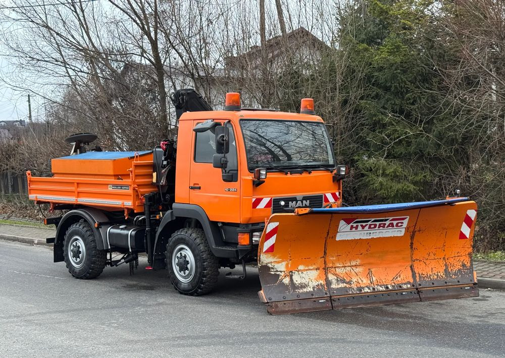 MAN * MAN LE 10.220 *Kiper Wywrotka * 4x4 * Pług Piaskarka * Zimowe Utrzymanie * Sprowadzony * HDS MKG * - Tipper: picture 2 MAN * MAN LE 10.220 *Kiper Wywrotka * 4x4 * Pług Piaskarka * Zimowe Utrzymanie * Sprowadzony * HDS MKG * - Tipper: picture 2