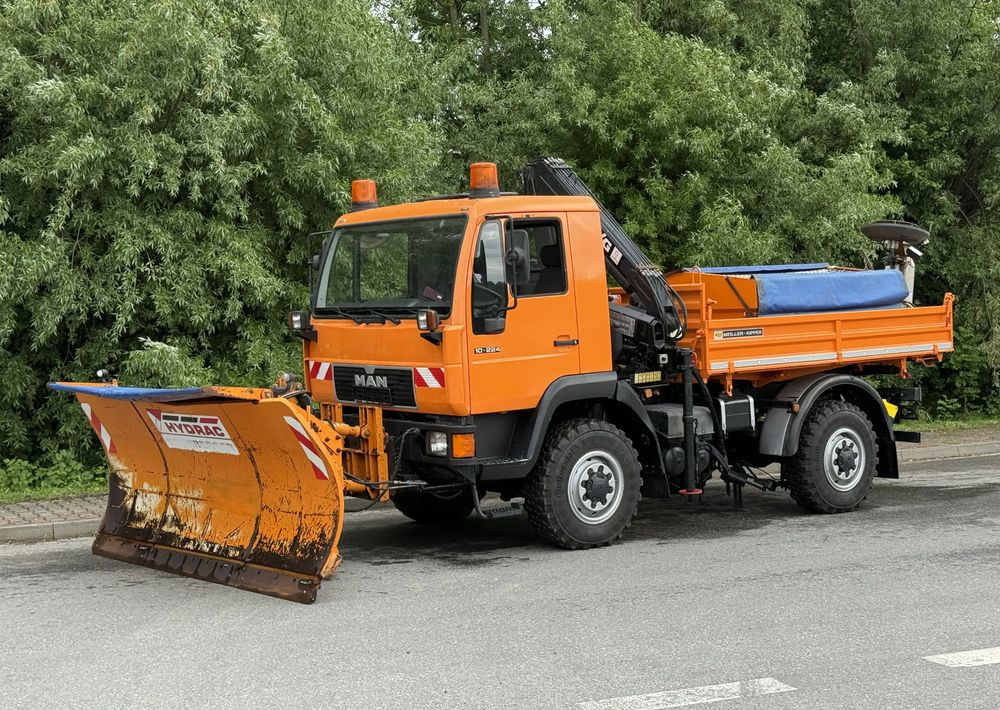 MAN * MAN LE 10.220 *Kiper Wywrotka * 4x4 * Pług Piaskarka * Zimowe Utrzymanie * Sprowadzony * HDS MKG * - Tipper: picture 2 MAN * MAN LE 10.220 *Kiper Wywrotka * 4x4 * Pług Piaskarka * Zimowe Utrzymanie * Sprowadzony * HDS MKG * - Tipper: picture 2