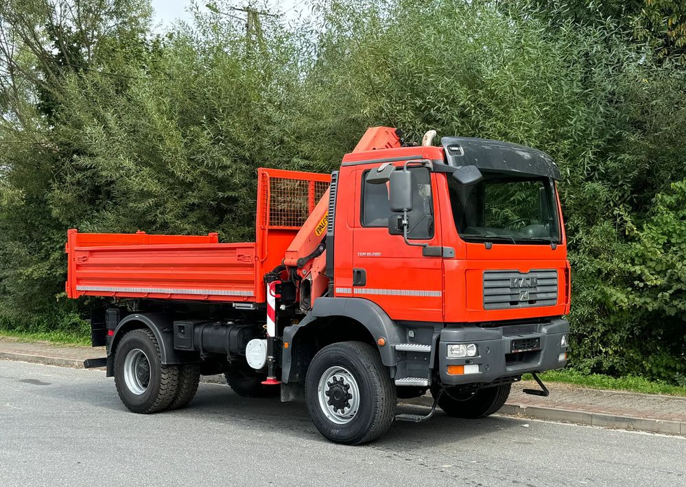 MAN * TGM 18-280 MAN 4x4 HDS Palfinger PK10500 * Kiper Wywrotka * Bardzo Dobry Stan - Tipper: picture 2 MAN * TGM 18-280 MAN 4x4 HDS Palfinger PK10500 * Kiper Wywrotka * Bardzo Dobry Stan - Tipper: picture 2