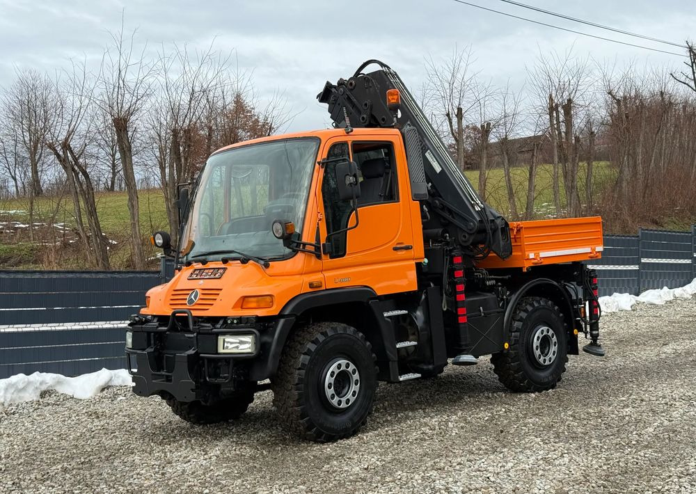 Mercedes-Benz * Mercedes Unimog U 400 * HDS HIAB 166 * Specjalny * Energetyka * Kosz do HDS * Stan Idealny - Dropside/ Flatbed truck, Crane truck: picture 2 Mercedes-Benz * Mercedes Unimog U 400 * HDS HIAB 166 * Specjalny * Energetyka * Kosz do HDS * Stan Idealny - Dropside/ Flatbed truck, Crane truck: picture 2