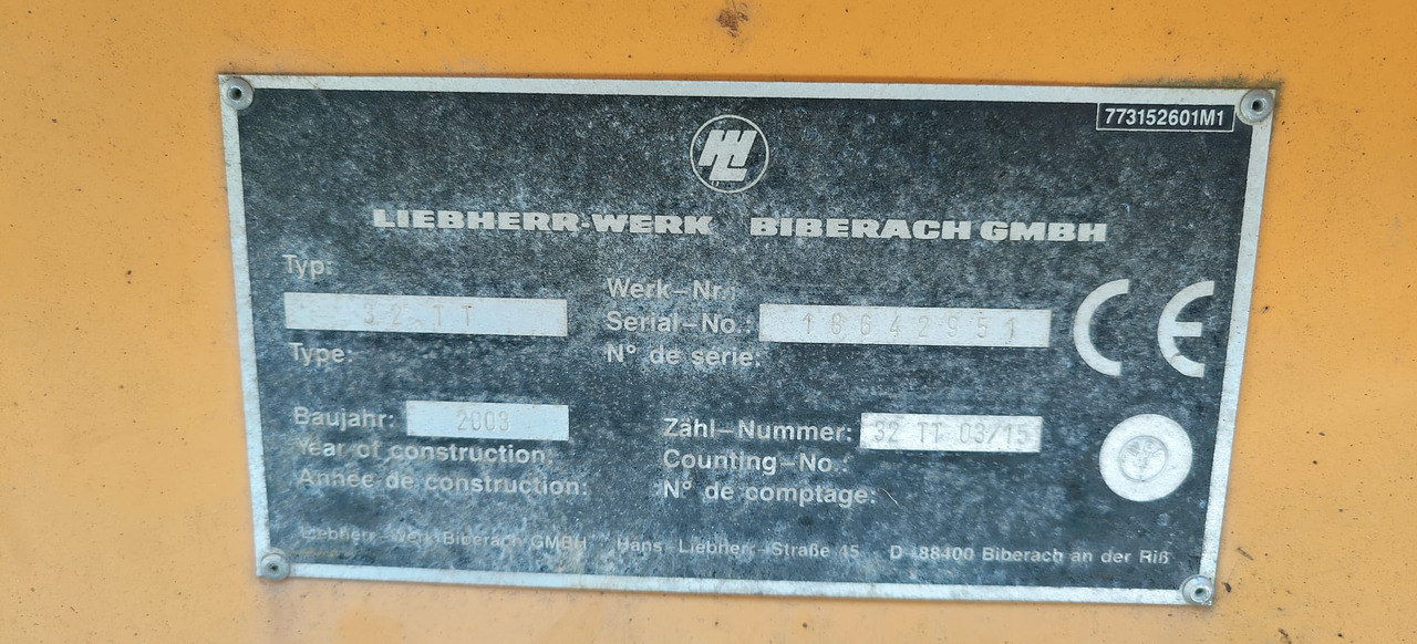 LIEBHERR 32TT - Crane: picture 4 LIEBHERR 32TT - Crane: picture 4