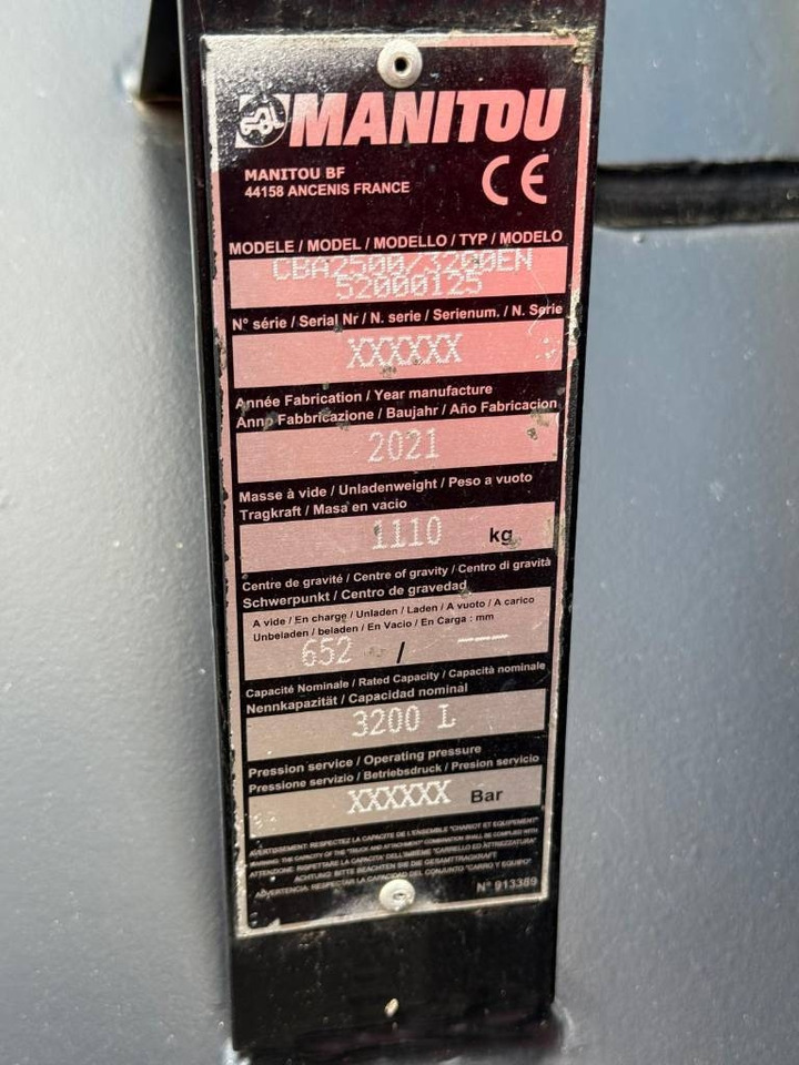 Manitou CBA 2500/3200 EN 3,2m3 52000125 2021 - Bucket for Construction machinery: picture 5 Manitou CBA 2500/3200 EN 3,2m3 52000125 2021 - Bucket for Construction machinery: picture 5