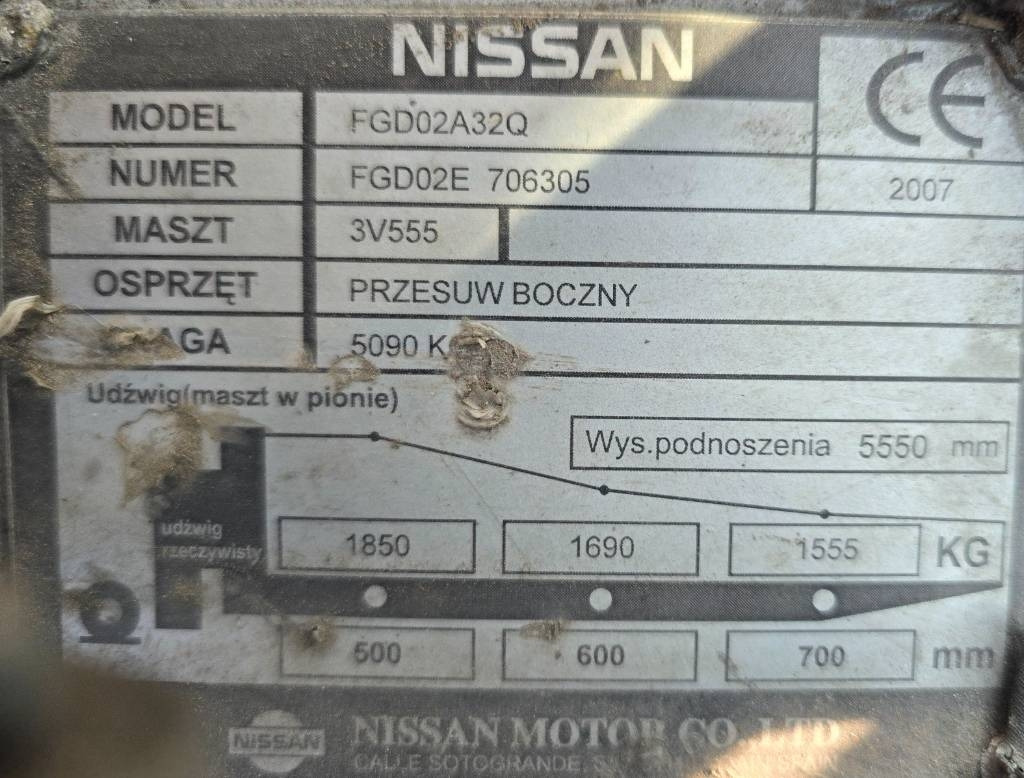 LPG forklift Nissan FGD02 A 32 Q: picture 14