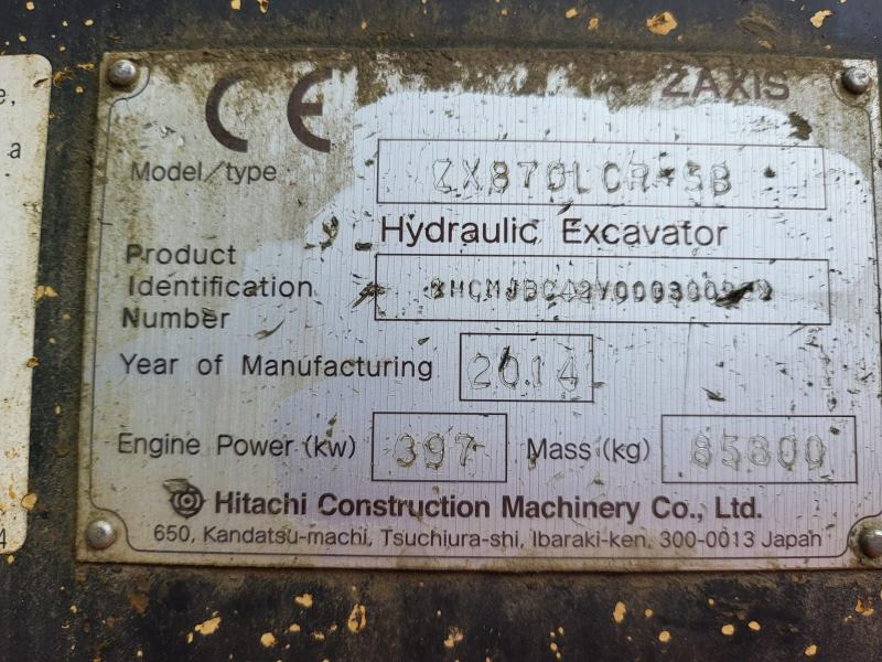 Crawler excavator Hitachi ZX 870 LCR-5B: picture 14