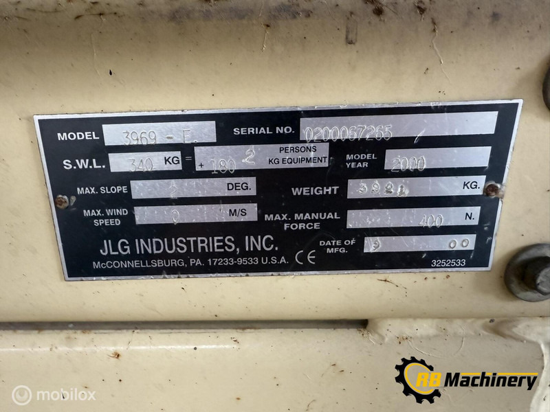 Onbekend merken JLG 3969 - Scissor lift: picture 4 Onbekend merken JLG 3969 - Scissor lift: picture 4