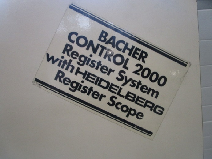 PLATTENSTANZE BACHER 2005.01 - Printing machinery: picture 5 PLATTENSTANZE BACHER 2005.01 - Printing machinery: picture 5