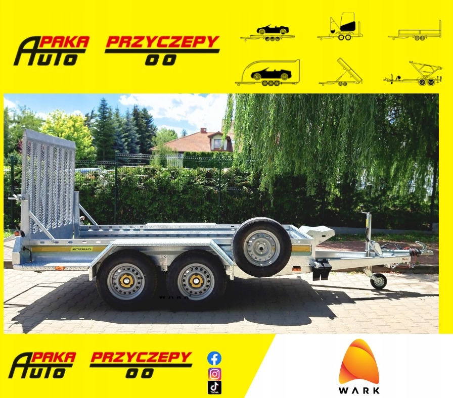 PRZYCZEPA LAWETA DO MINIKOPARKI POD KOPARKĘ Z RAMPĄ 2700KG / MINI EXCAVATOR TRANSPORTER TRAILER WITH RAMPS 2700KG - Plant trailer: picture 1 PRZYCZEPA LAWETA DO MINIKOPARKI POD KOPARKĘ Z RAMPĄ 2700KG / MINI EXCAVATOR TRANSPORTER TRAILER WITH RAMPS 2700KG - Plant trailer: picture 1