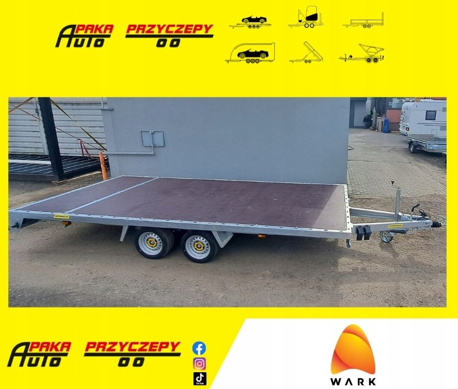 PRZYCZEPA PLATFORMOWA 5X2 WARK DMC 3500 / WARK PLATFORM TRAILER 5X2 DMC 3500 - Dropside/ Flatbed trailer: picture 1 PRZYCZEPA PLATFORMOWA 5X2 WARK DMC 3500 / WARK PLATFORM TRAILER 5X2 DMC 3500 - Dropside/ Flatbed trailer: picture 1