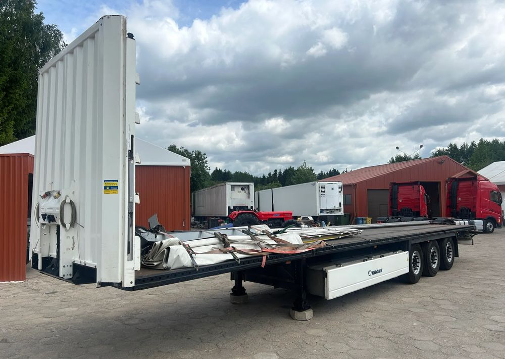 Krone SD FIRANKA / PLATFORMA / USZKODZONA ZABUDOWA / 2019 ROK !! - Dropside/ Flatbed semi-trailer: picture 1 Krone SD FIRANKA / PLATFORMA / USZKODZONA ZABUDOWA / 2019 ROK !! - Dropside/ Flatbed semi-trailer: picture 1