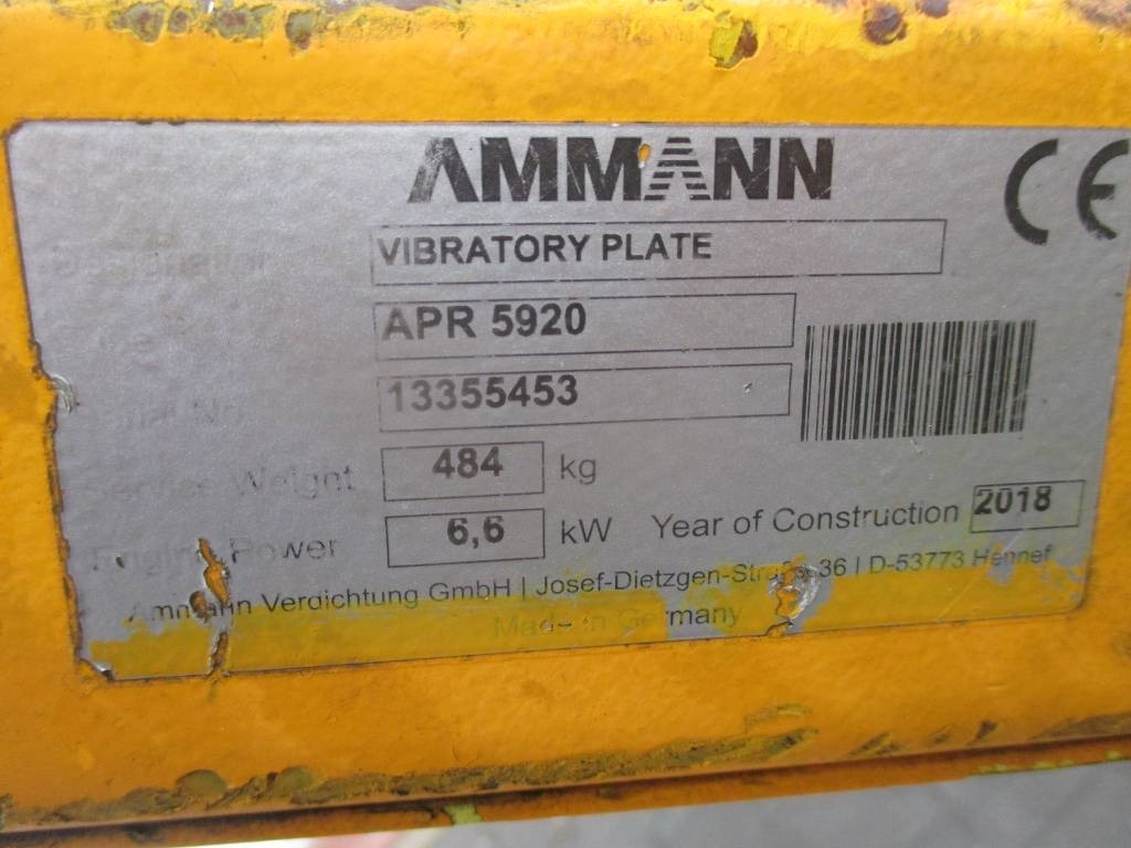 Vibratory plate Ammann APR 5920: picture 9