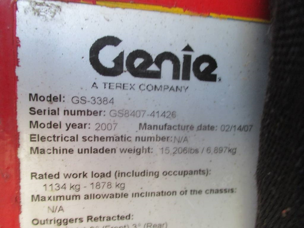 Scissor lift Genie GS 3384 RT: picture 10